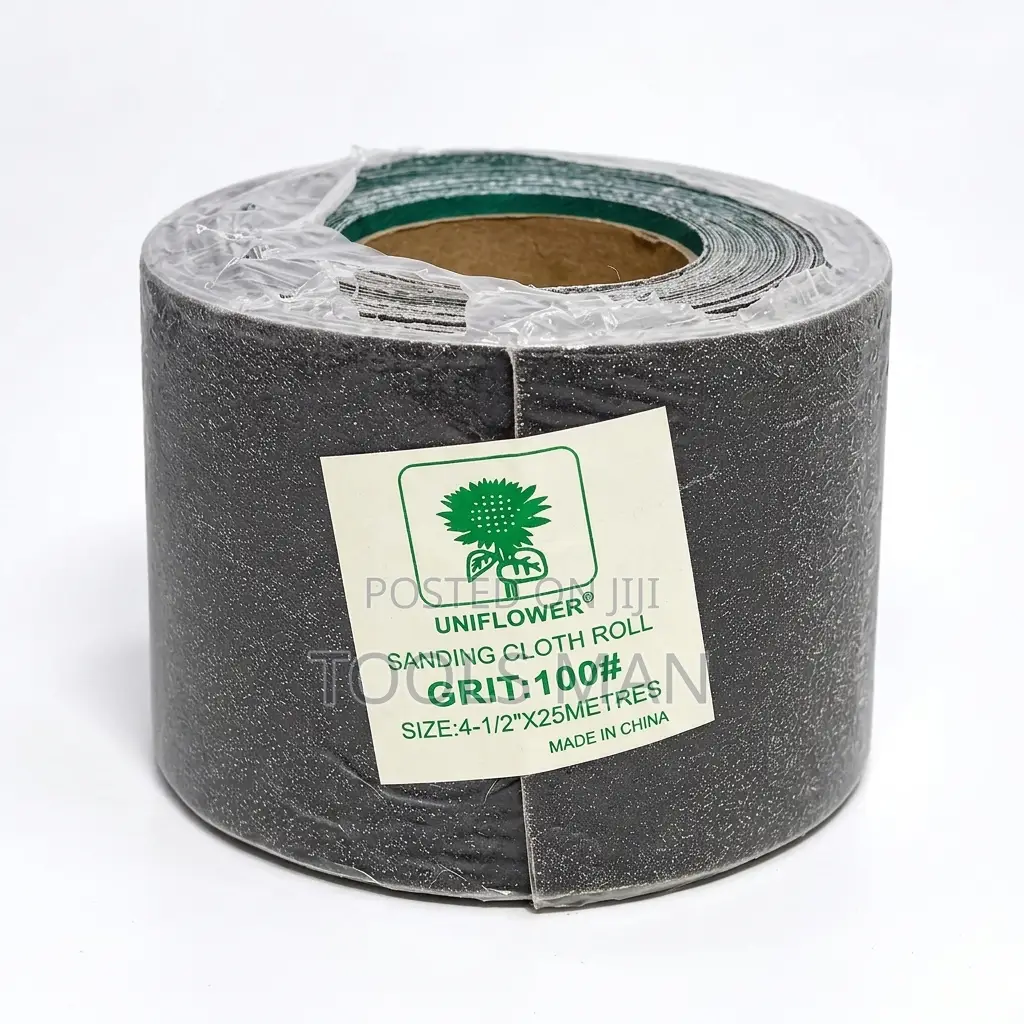 Sandpaper Roll 4-1/2 Inch X 25m Uniflower Sanding Cloth Grit 100