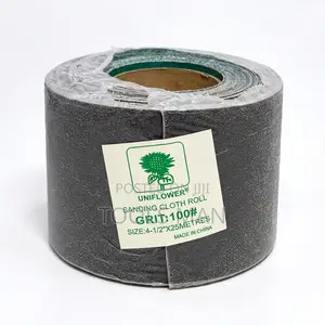 Sandpaper Roll 4-1/2 Inch X 25m Uniflower Sanding Cloth Grit 100