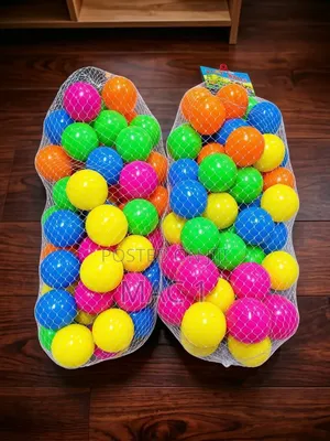 Colorful Plastic Play Balls for Kids (Pack of 50pcs)