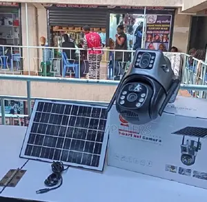 Dual Lens Solar Powered CCTV Camera With 4g Simcard