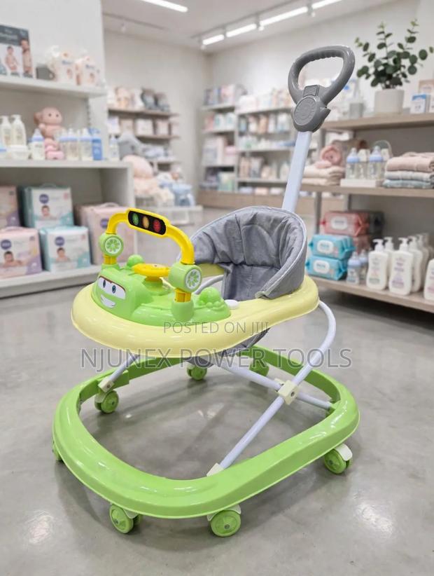 Green and White Multi-Function Baby Walker - thumbnail 2