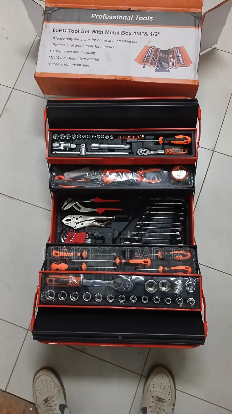 85 PCS Metal Tool Box