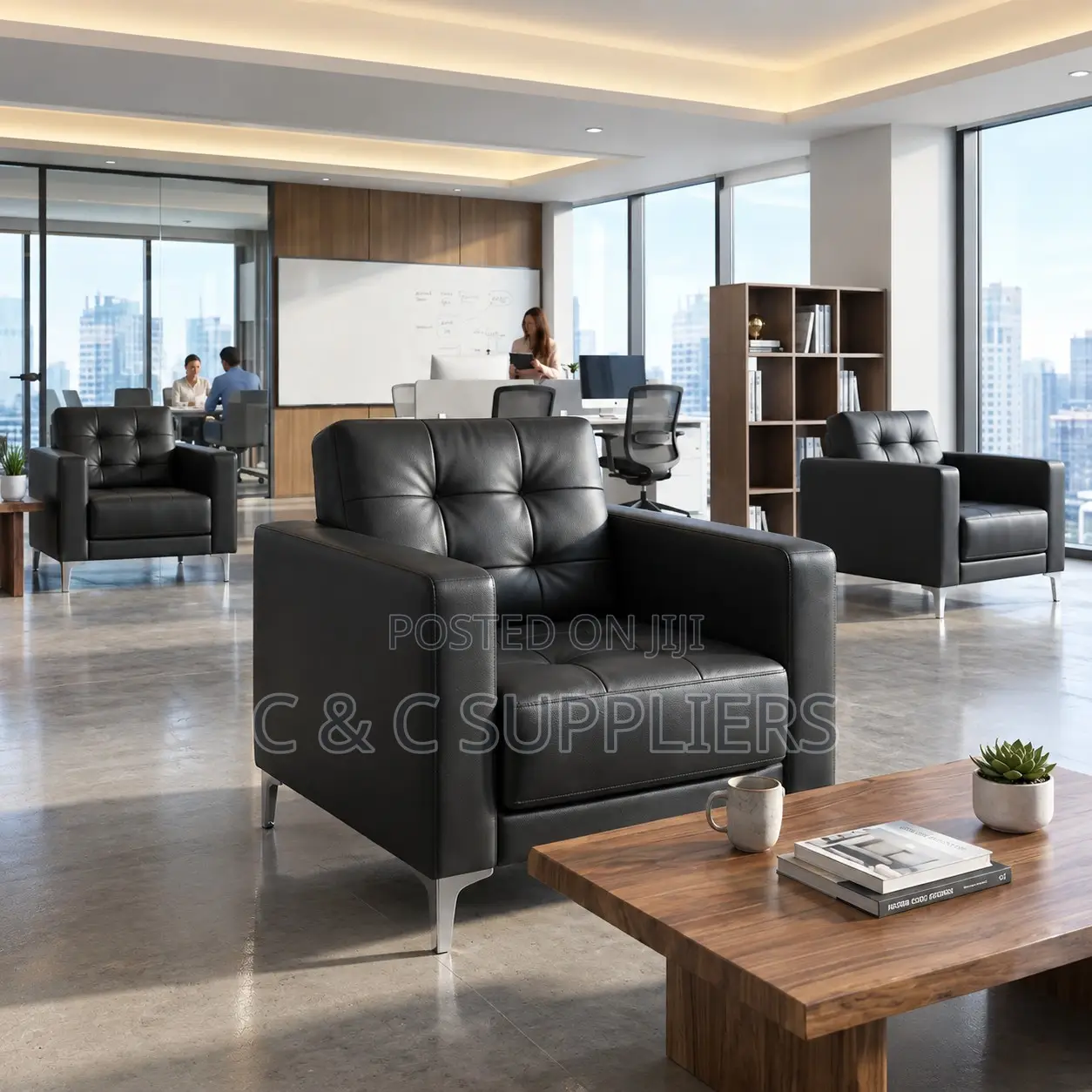 1-Seater Leather Executive Sofa