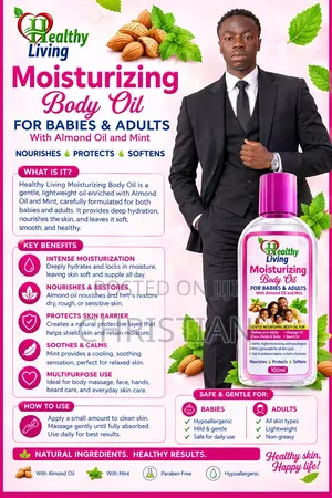 Moisturizing Body Oil for Babies and Adults