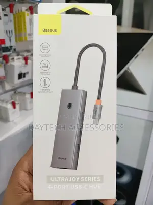 Baseus UltraJoy Series 4-in-1 USB-C Hub to USB 3.0 Extention - Grey