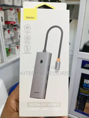 Baseus UltraJoy Series 4-in-1 USB-C Hub to USB 3.0 Extention - Grey