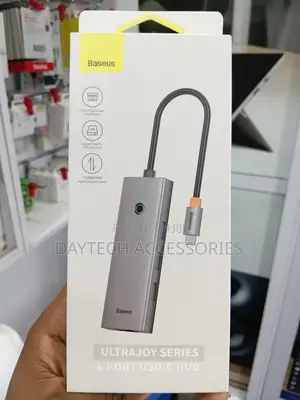 Baseus UltraJoy Series 4-in-1 USB-C Hub to USB 3.0 Extention - Grey
