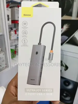 Baseus UltraJoy Series 4-in-1 USB-C Hub to USB 3.0 Extention - Grey