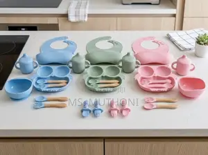 Owl-Designed 6-Piece Baby Feeding Set