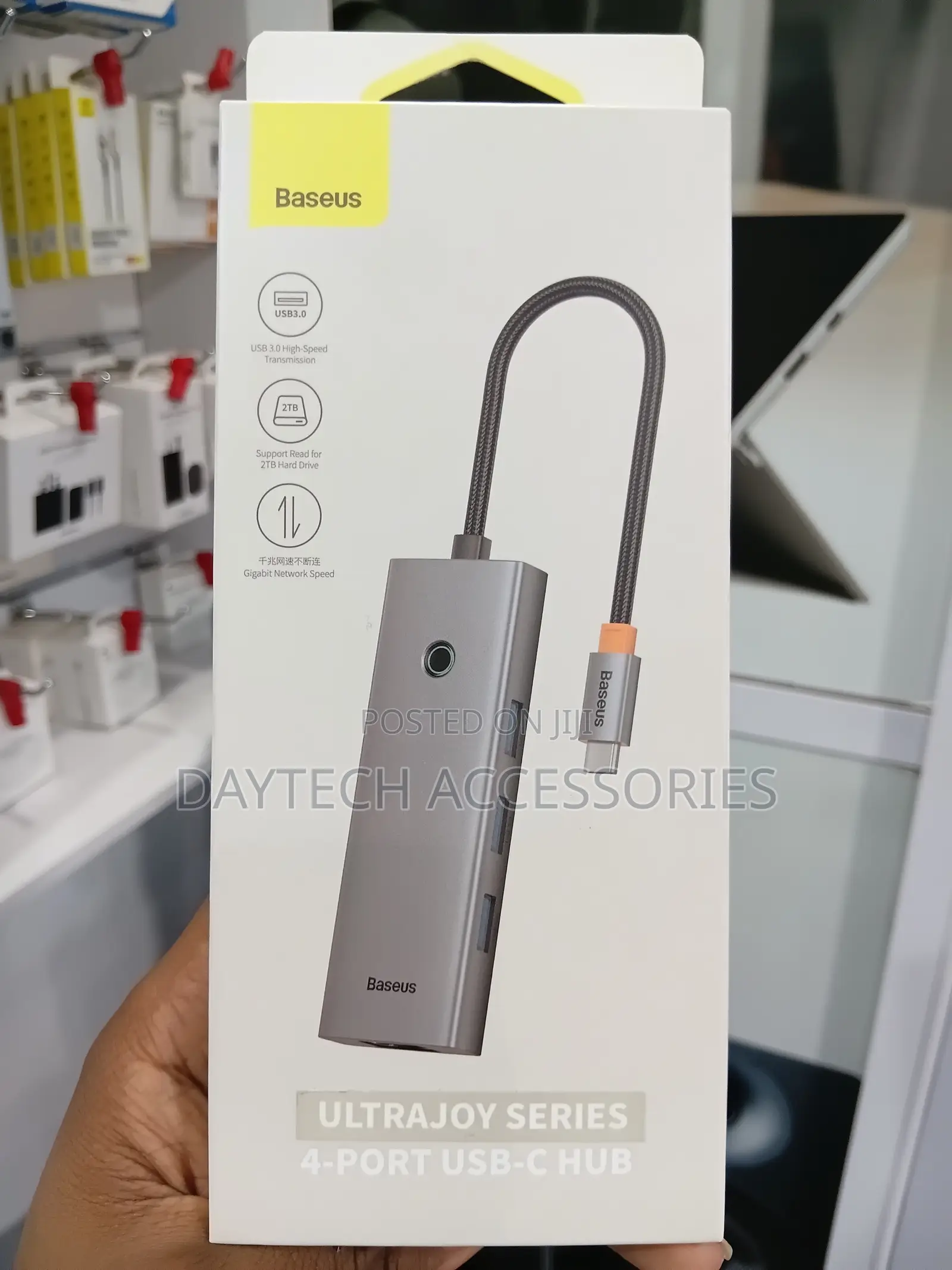 Baseus UltraJoy Series 4 Port Hub - Space Grey