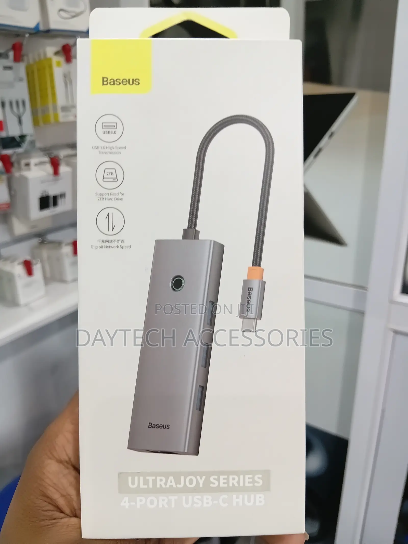 Baseus UltraJoy Series 4 Port Hub - Space Grey