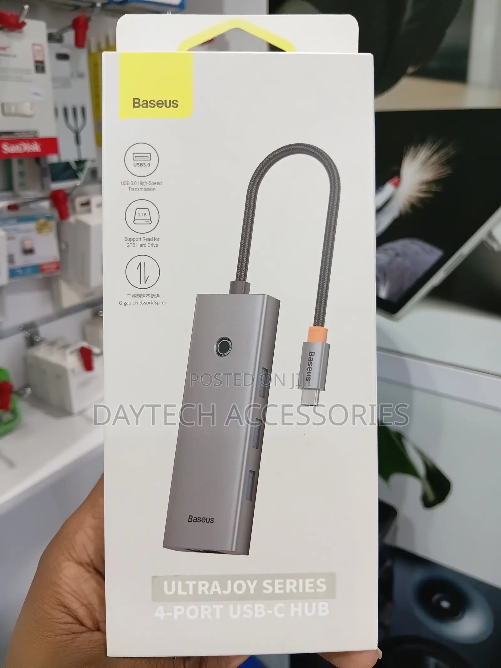 Baseus UltraJoy Series 4 Port Hub - Space Grey