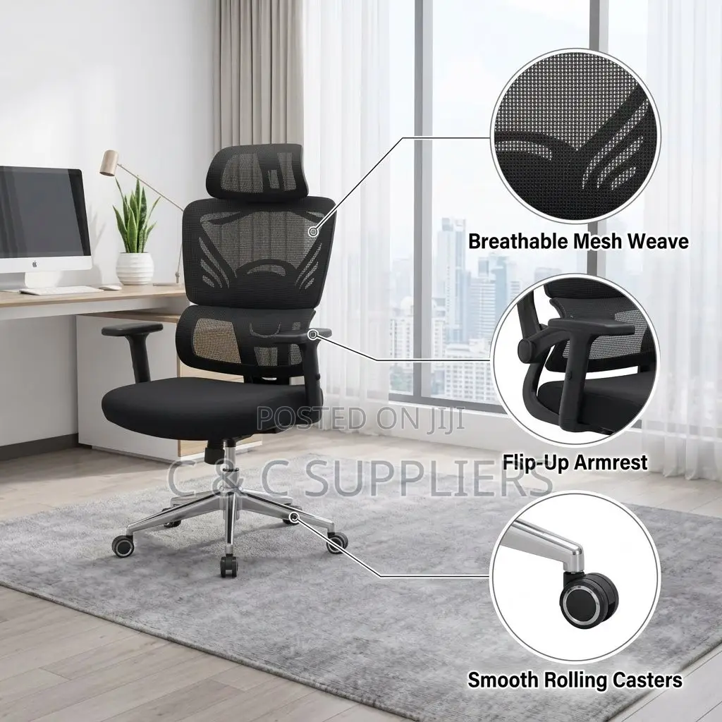 Adjustable High-Back Task Chair