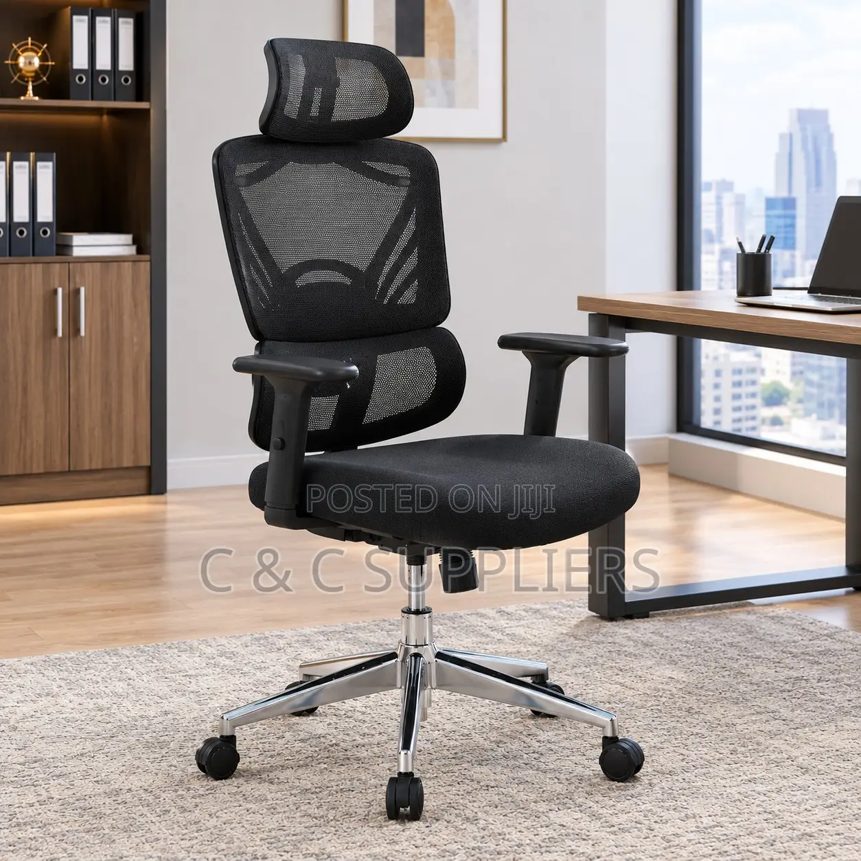 Adjustable High-Back Task Chair