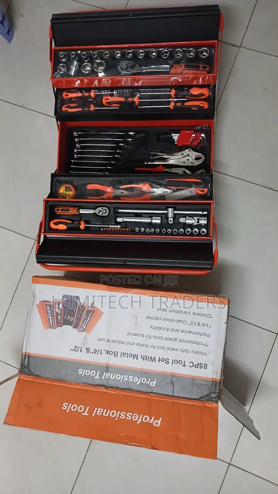 Professional 85 Pieces Automobile Tool Set for Maintenance