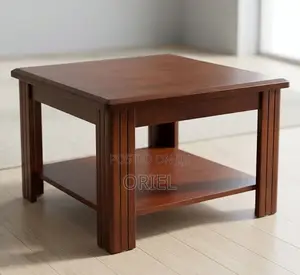Square Solid Timber Living Room Table – Modern Wooden Coffee Table