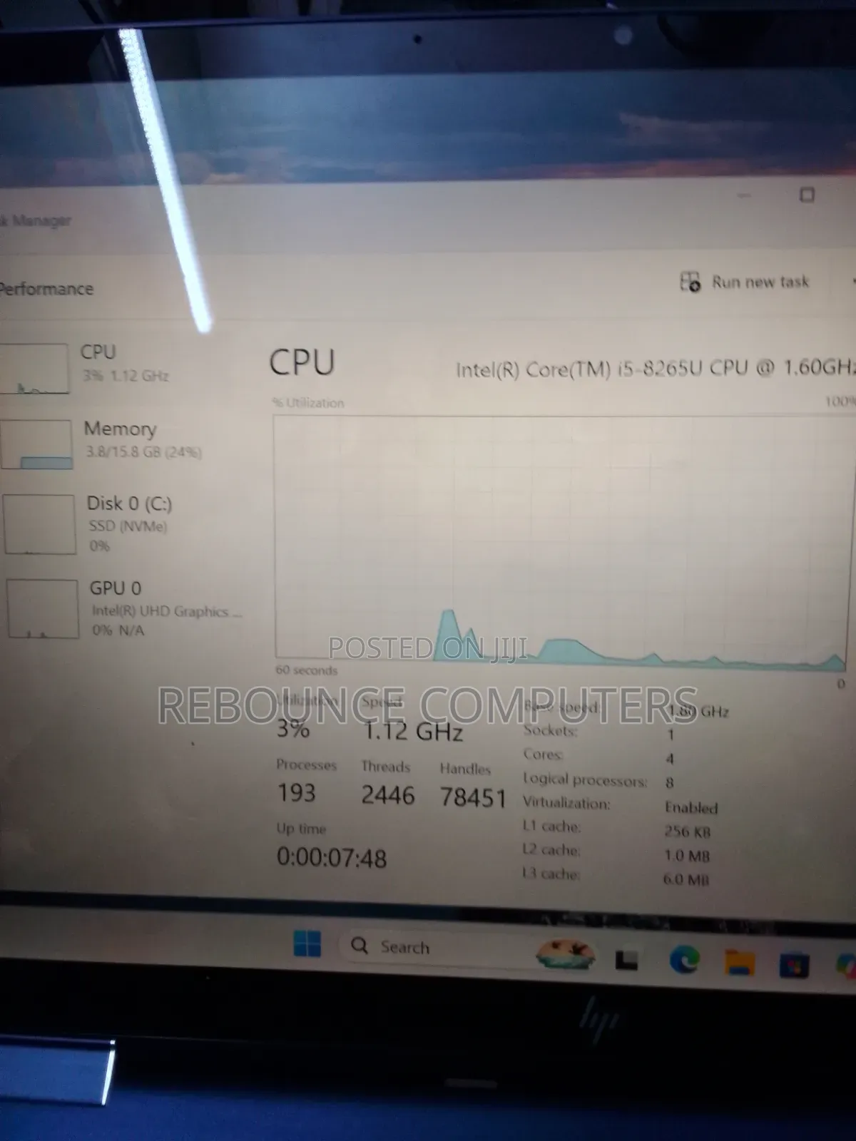 Laptop HP Dragonfly G1 16GB Intel Core i5 HDD 256GB