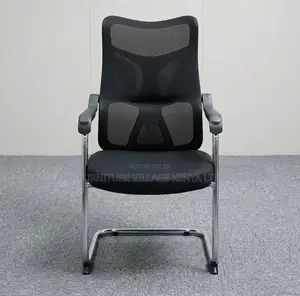 Office Chair; Black Mesh Mid Back Sturdy Office Boardroom Chair