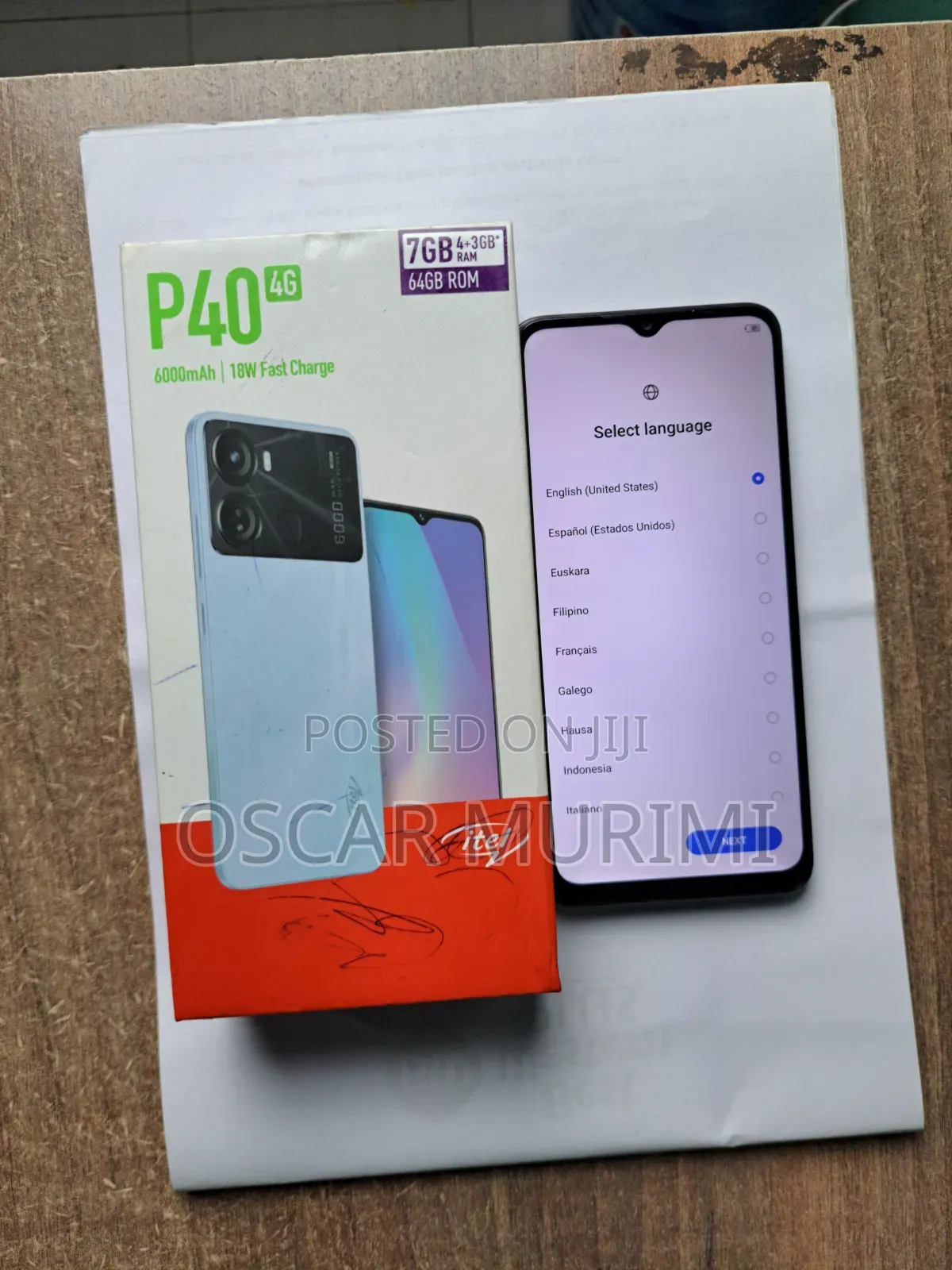 Itel P40 64 GB Blue