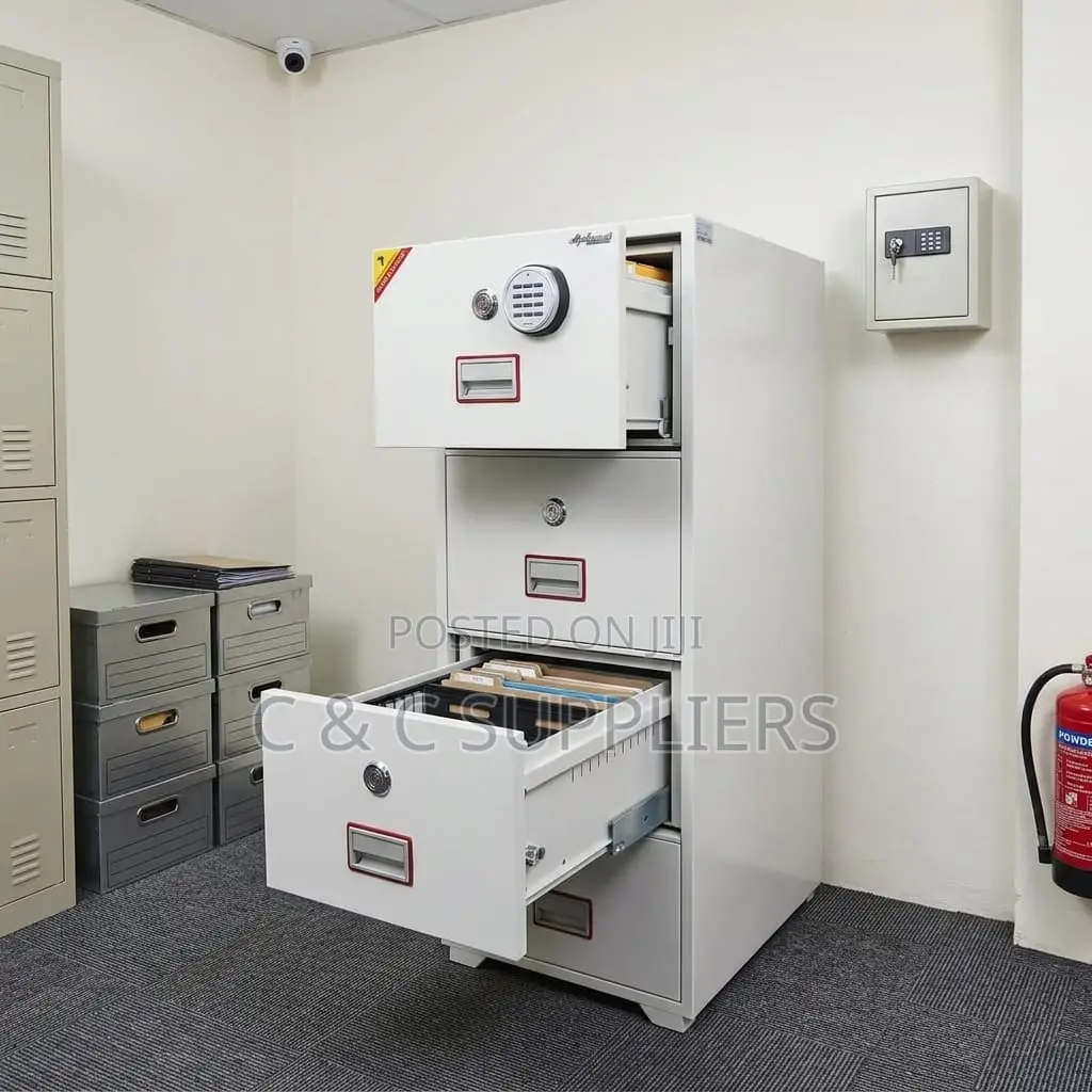 4-Drawer Top-Sec Diplomatic File Cabinet