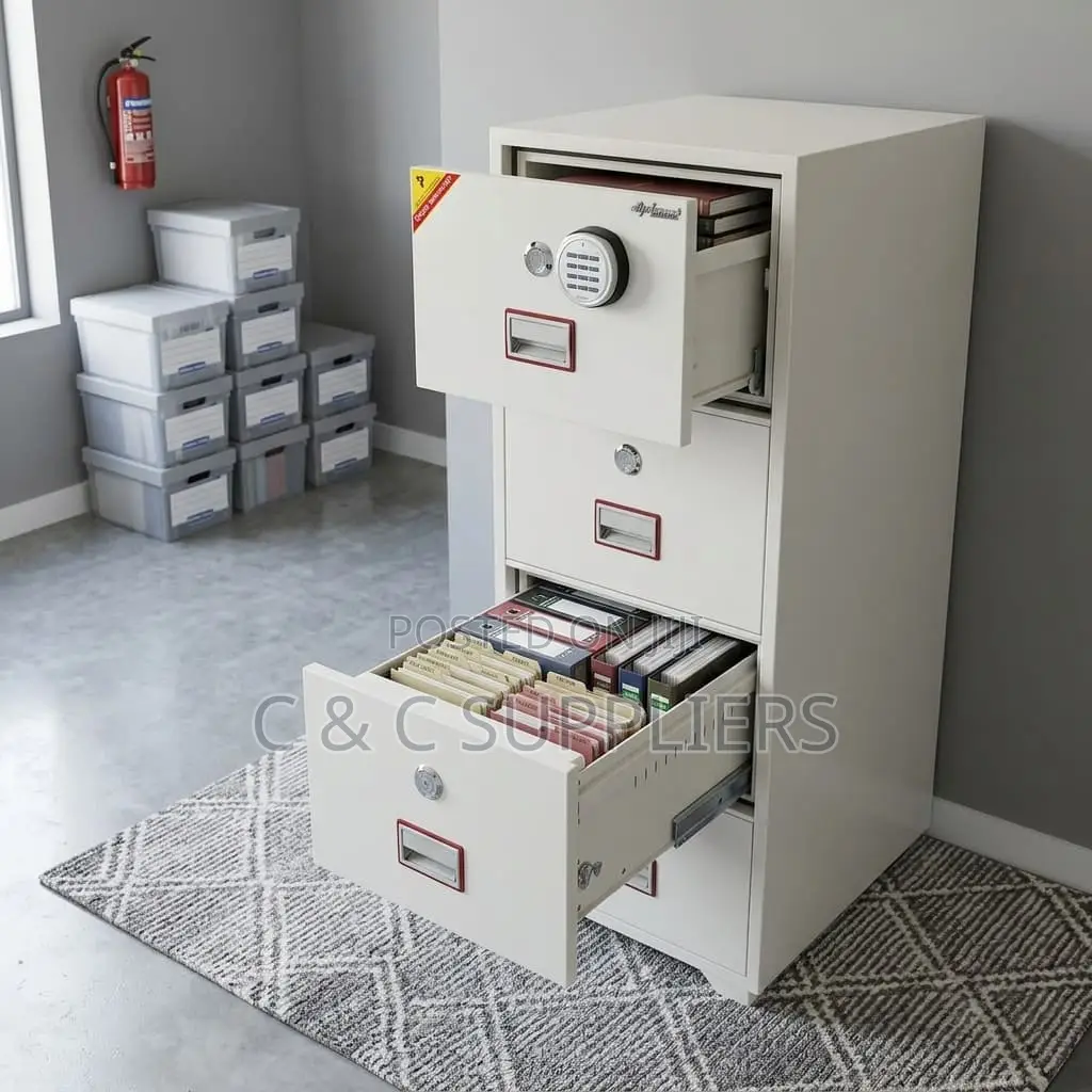 4-Drawer Top-Sec Diplomatic File Cabinet