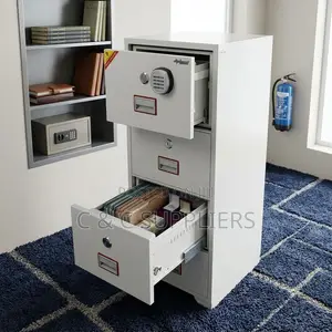 4-Drawer Top-Sec Diplomatic File Cabinet