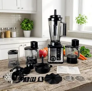 BARDEFU 6-in-1 Stainless Steel Multipurpose Blender & Food Processor