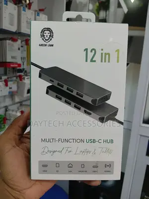 Green Lion 12-in-1 Multi-Function USB-C Hub for Laptops and Tablets