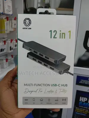 Green Lion 12-in-1 Multi-Function USB-C Hub for Laptops and Tablets
