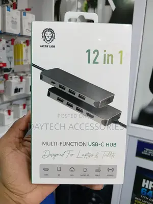 Green Lion 12-in-1 Multi-Function USB-C Hub for Laptops and Tablets
