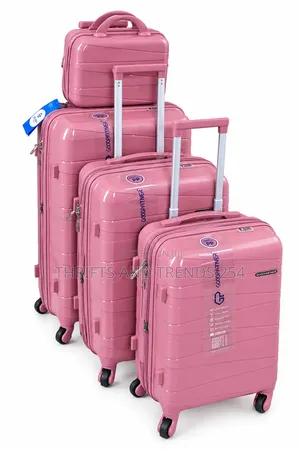 4-in-1 Luxury Unbreakable Suitcase Set – Pink
