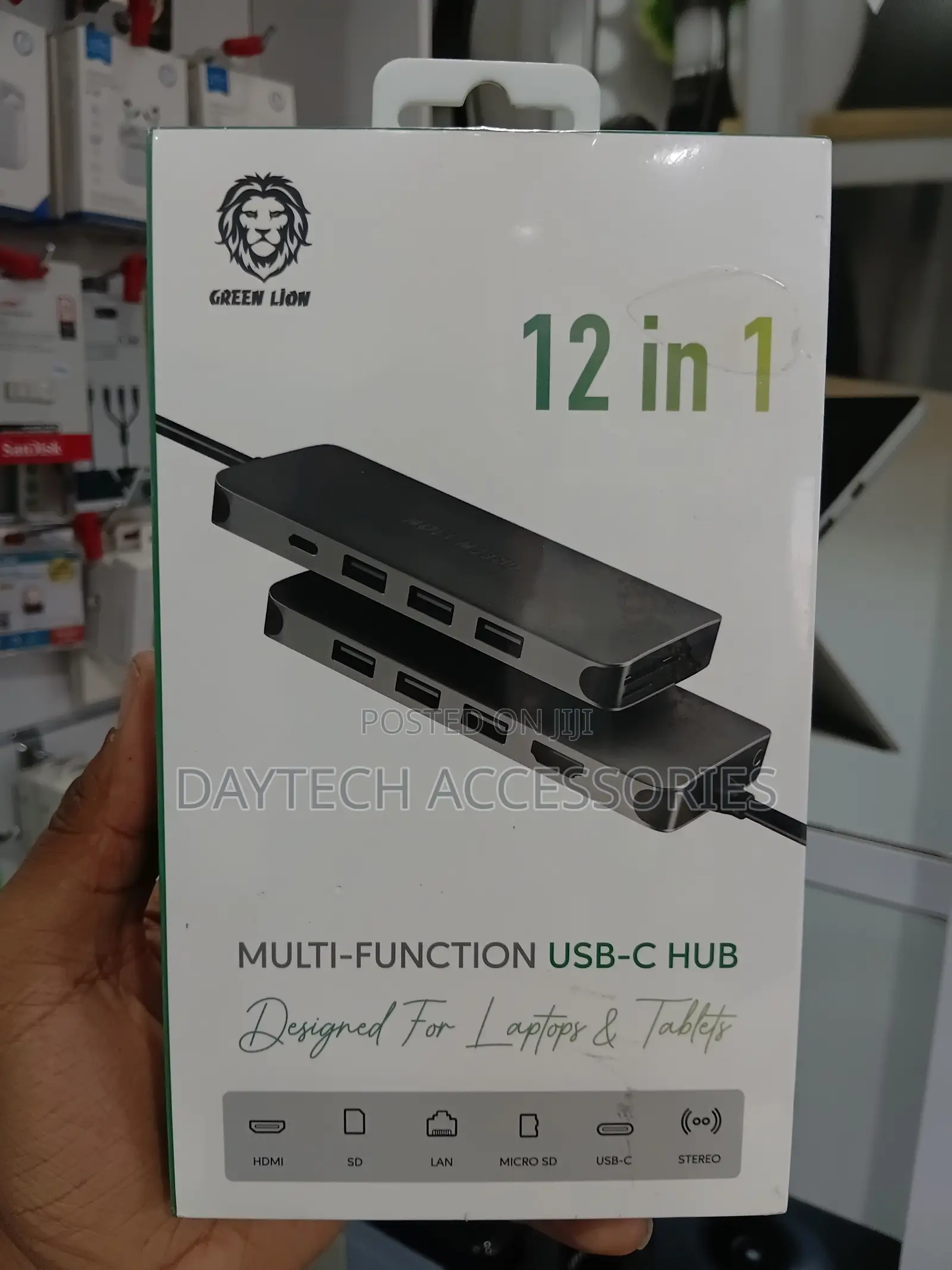 Green Lion 12-in-1 Multi-Function USB-C Hub Docking Station.