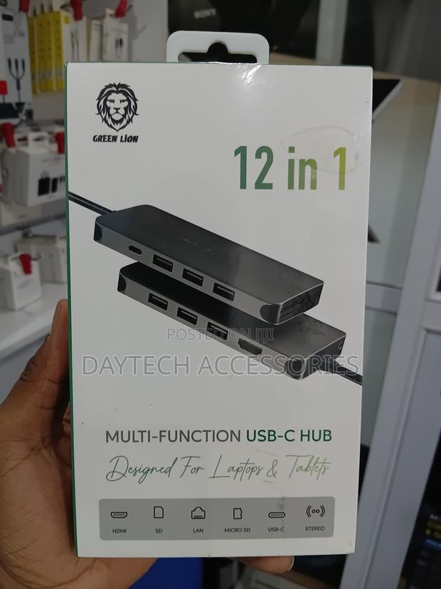 Green Lion 12-in-1 Multi-Function USB-C Hub Docking Station. - thumbnail 3