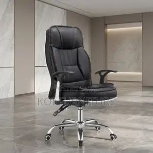 Office Chairs; Office Reclining Leather High Backrest Swivel Chair