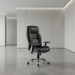 Office Chairs; Office Reclining Leather High Backrest Swivel Chair