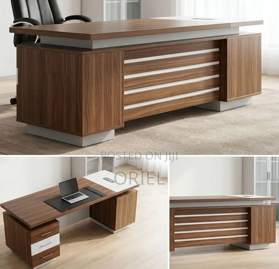 Minimalist Executive Office Desk – Modern Professional Workstation