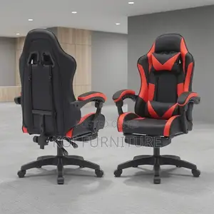 Office Chairs; Ergonomic Gaming Seat With Pillow Headrest