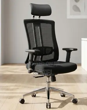High-Back Mesh Office Chair With Back Support – Ergonomic Desk Seat