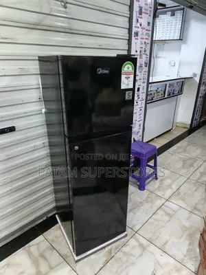 Midea Double Door Fridge 137 LTRS (Black)