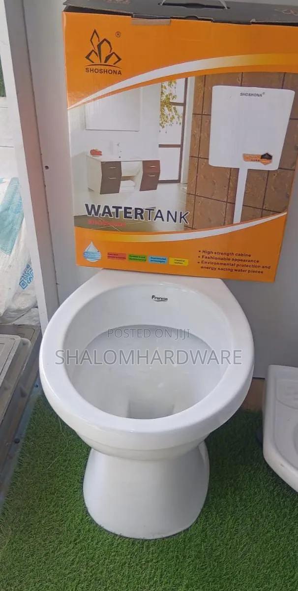 Ordinary Ptrap Toilet and Cistern.