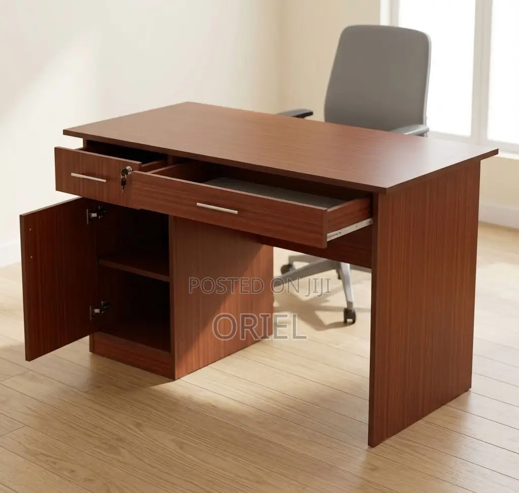 Office Desk : 120CM Office Table With Cupboard