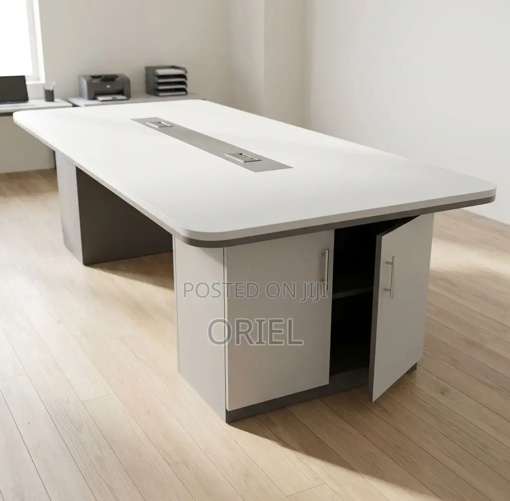 Office Boardroom Table : Gray 2.4M Boardroom Table