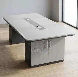 Office Boardroom Table : Gray 2.4M Boardroom Table