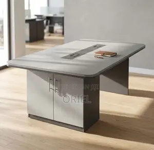 Office Boardroom Table : Gray 2.4M Boardroom Table