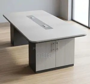 Office Boardroom Table : Gray 2.4M Boardroom Table