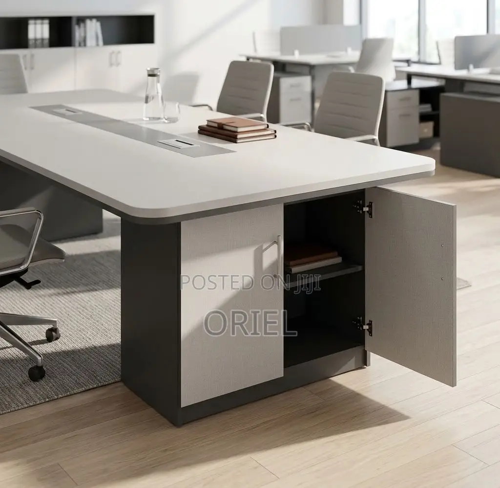 Office Boardroom Table : Gray 2.4M Boardroom Table