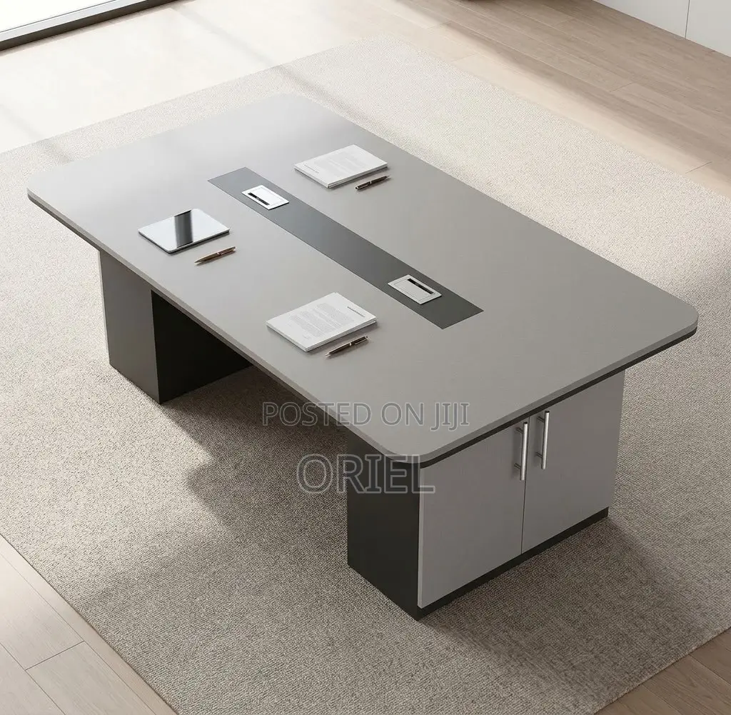 Office Boardroom Table : Gray 2.4M Boardroom Table