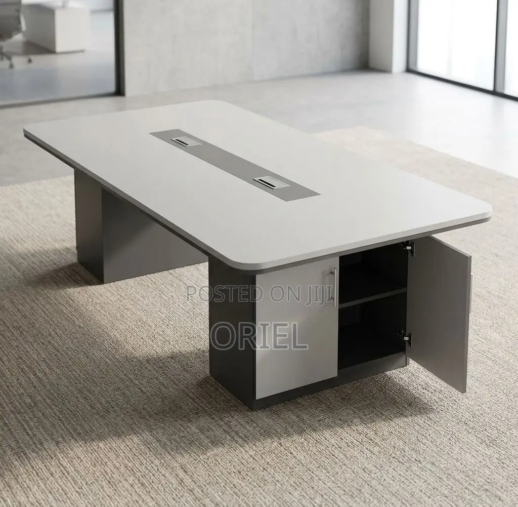 Office Boardroom Table : Gray 2.4M Boardroom Table