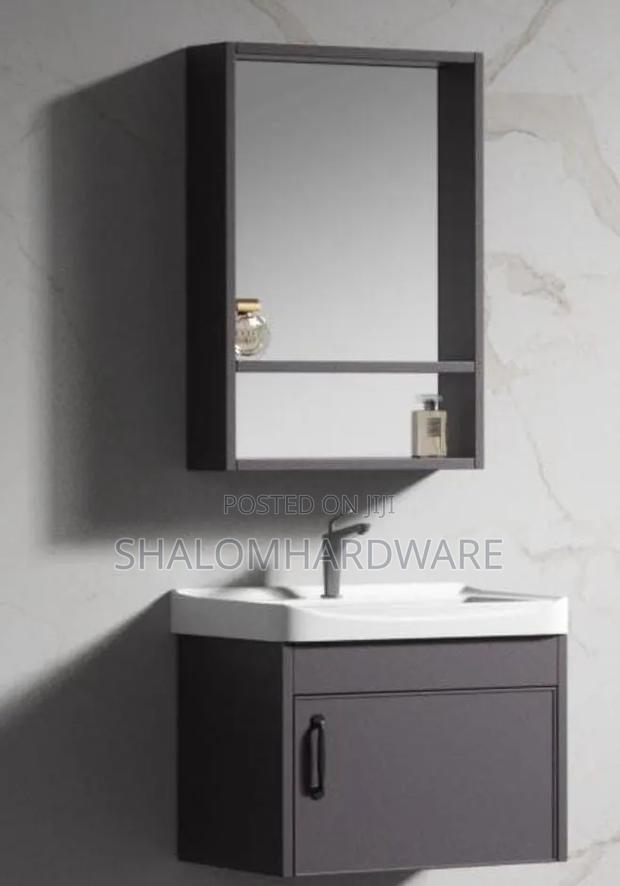 Vanity Grey Cabinet - main view