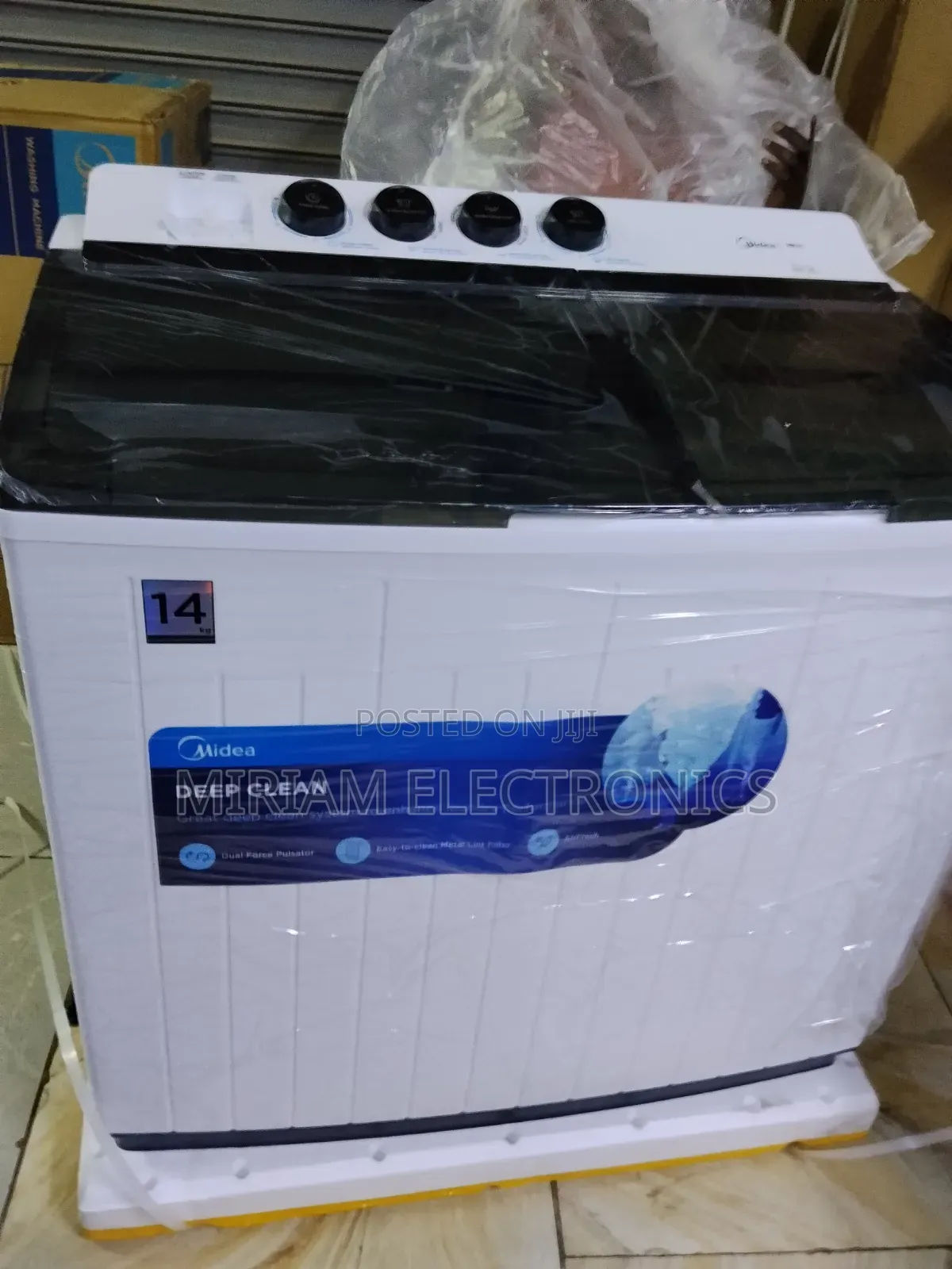 Midea 14kg Twin Tub Top Load Semi Automatic Washing Machine